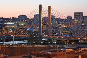 Tacoma Skyline At Dusk